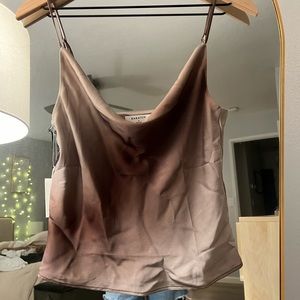 Babaton Satin Cowlneck Camisole Size Small